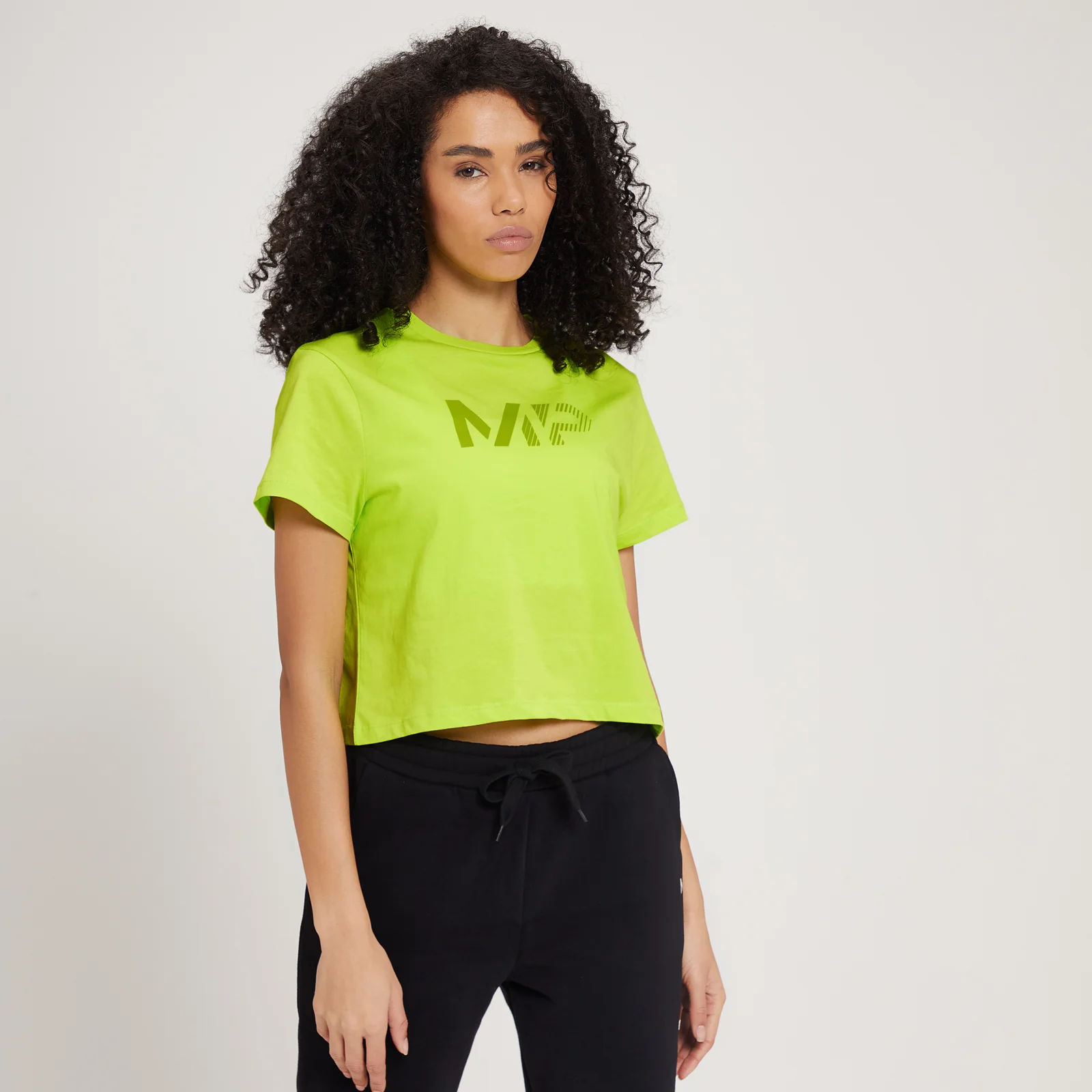 Damski krótki T-shirt z kolekcji Fade Graphic MP – Lime - XXS Obraz 1