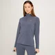 Damski top treningowy z suwakiem ¼ z kolekcji MP Linear Mark – grafitowy