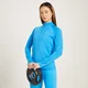 Damski top treningowy z suwakiem ¼ z kolekcji MP Linear Mark – jasnoniebieski