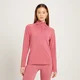 Damski top treningowy z suwakiem ¼ z kolekcji MP Linear Mark – Frosted Berry