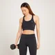 Damski treningowy stanik sportowy z kolekcji MP Linear Mark – czarny