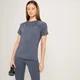 Damski T-shirt treningowy z kolekcji MP Linear Mark – grafitowy