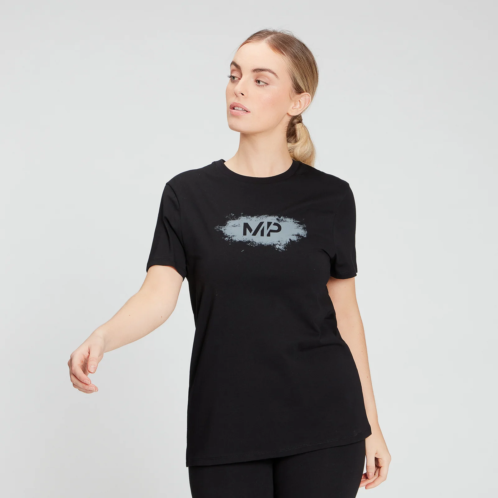 MP Women's Chalk Graphic T-Shirt - Black - XXS Obraz 1