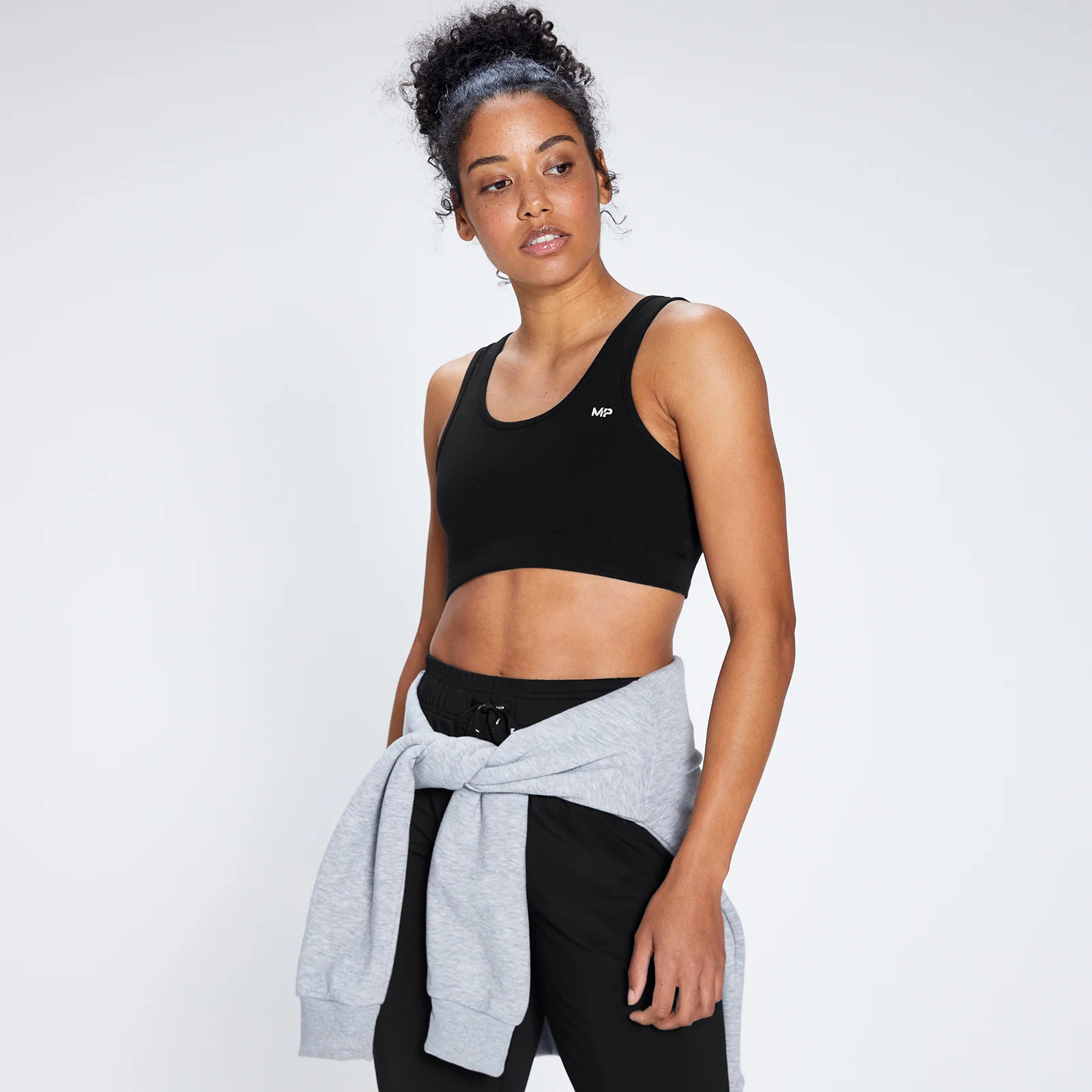 MP Women's Rest Day Wide Strap Sports Bra - Black - XXS Obraz 1