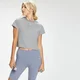 Damski krótki T-shirt z kolekcji Essentials MP – Grey Marl