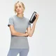 Damski T-shirt z kolekcji Essentials MP – Grey Marl