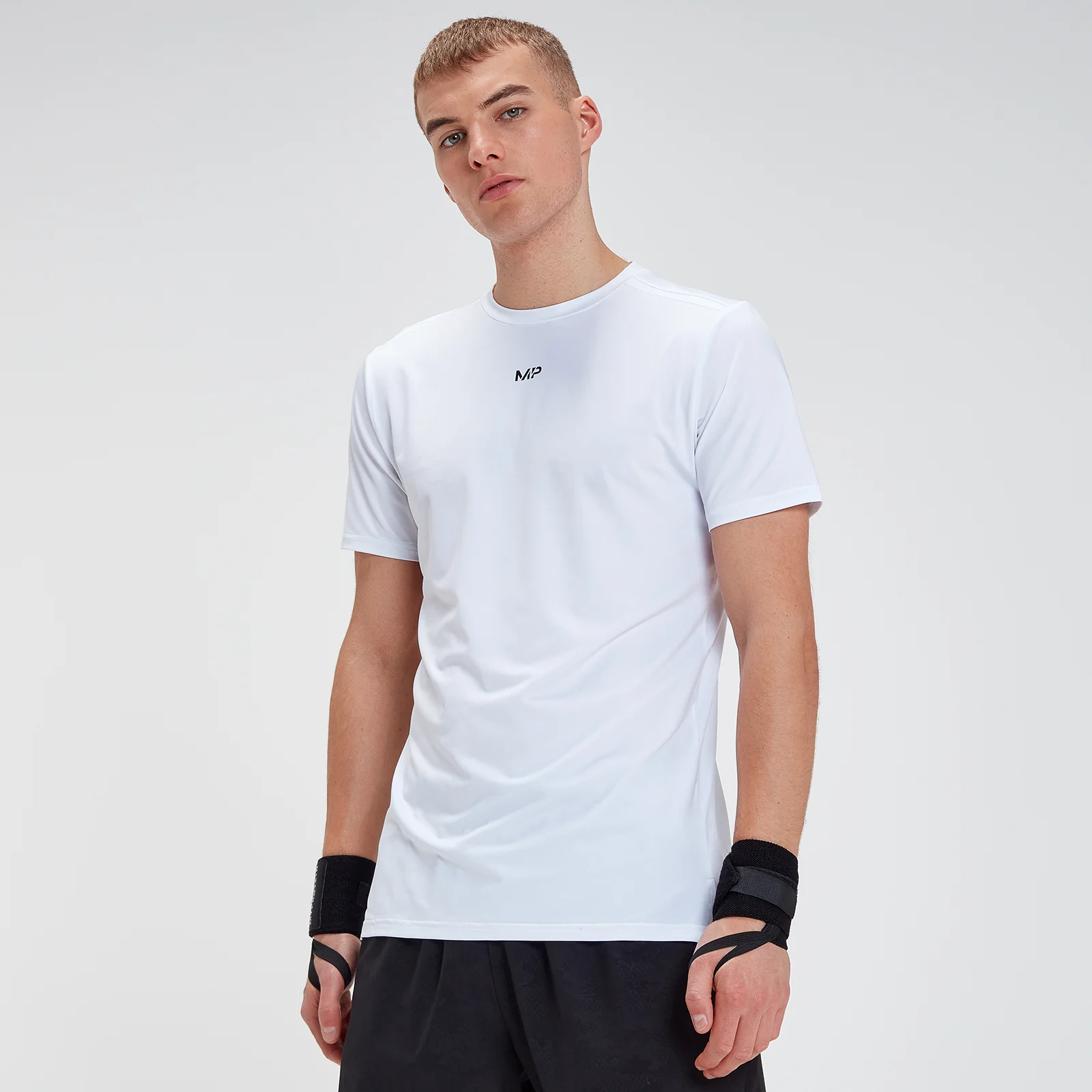 Męski T-shirt z krótkim rękawem z kolekcji MP Engage – biały - XXS Obraz 1
