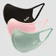 Maska ochronna na twarz z kolekcji Curve MP (trójpak) – czarna / Geranium Pink / Butterfly Green