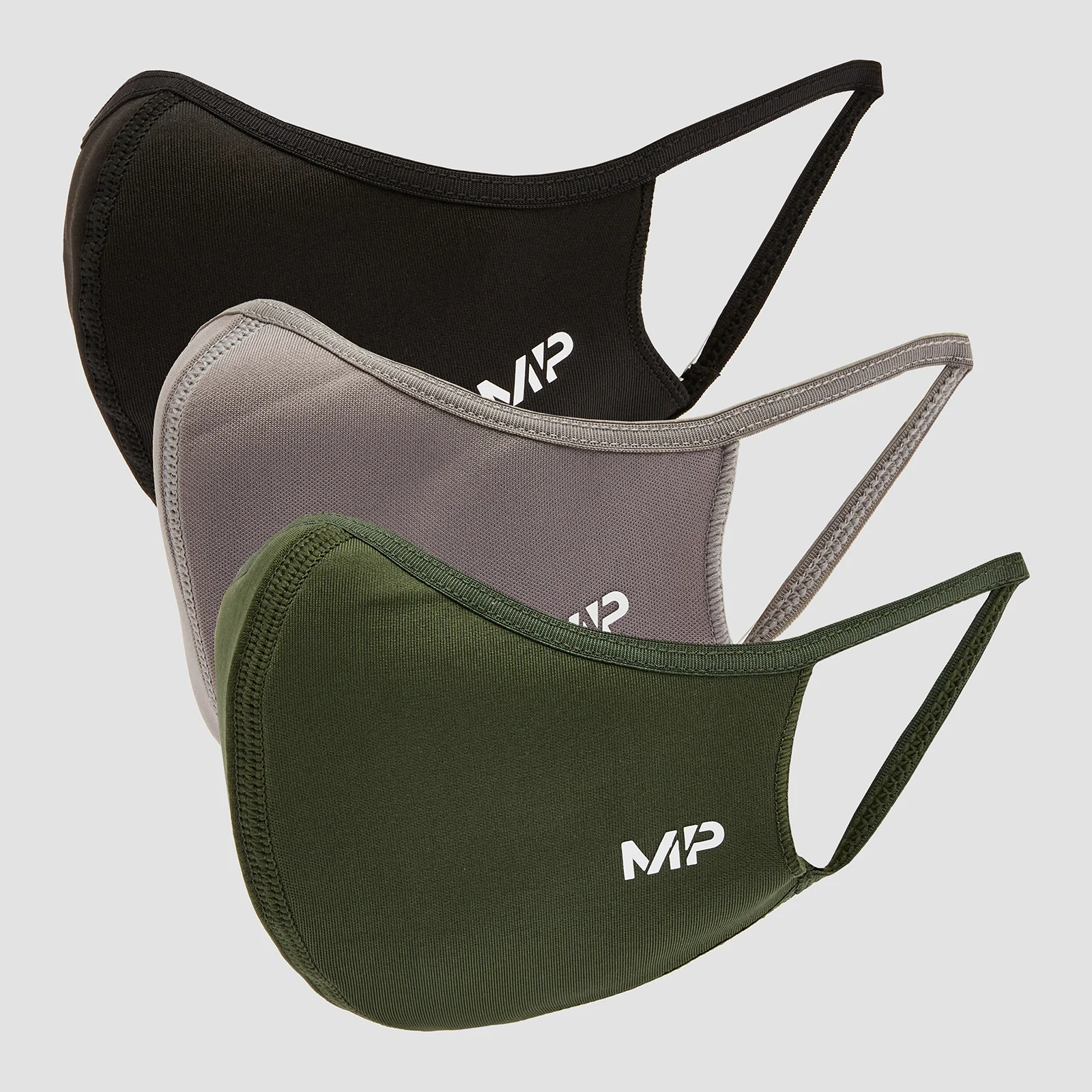 MP Curve Mask (3 Pack) - Black/Leaf Green/Carbon - S/M Obraz 1