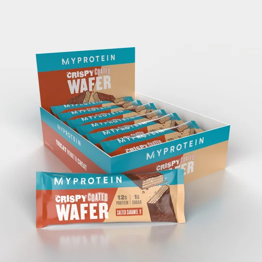 Wafelek Crispy Coated Wafer - 12x40g - Słony Karmel