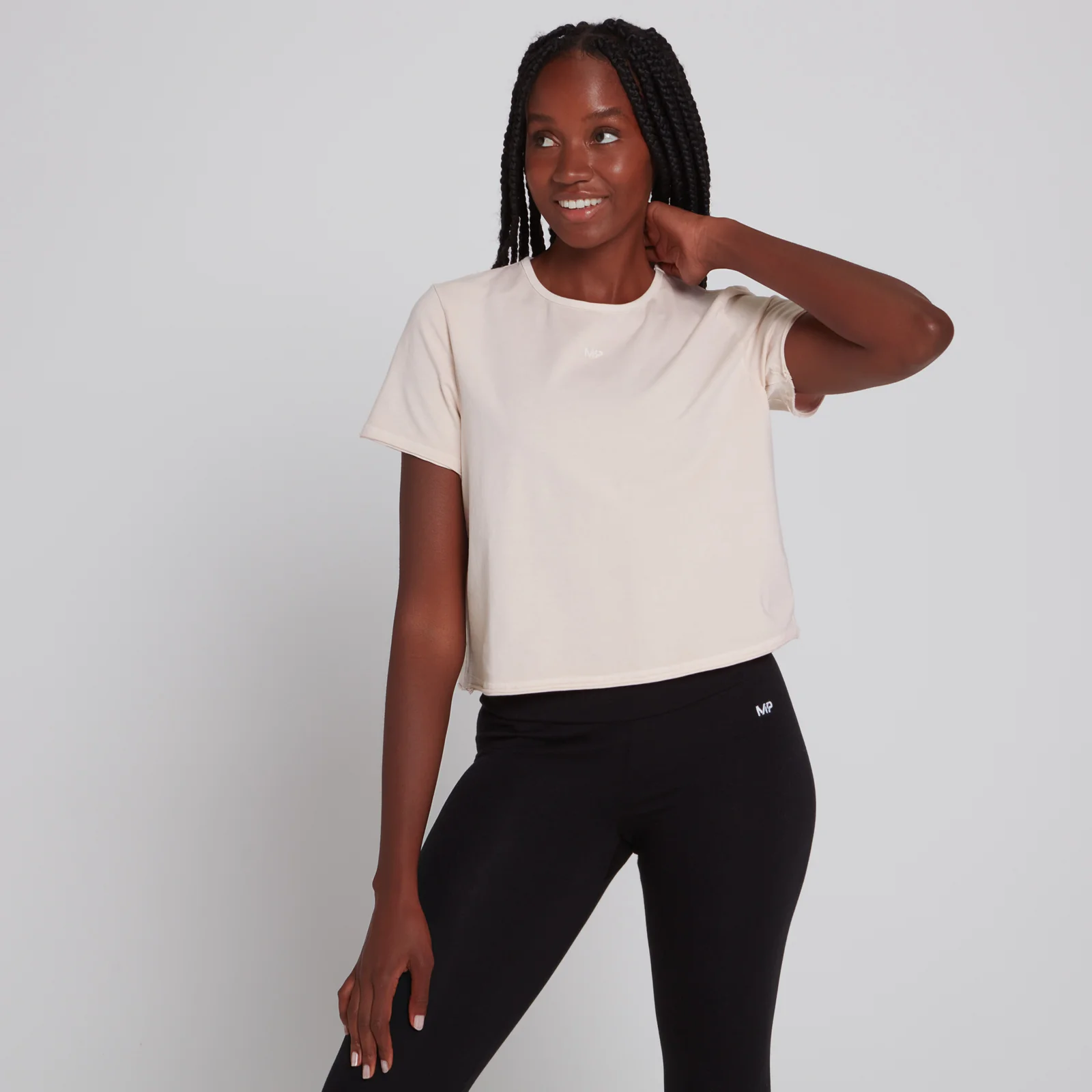 MP Women's Training Cropped T-Shirt - Light Pink - XXS Obraz 1
