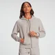 Damska bluza z kapturem z suwakiem na całej długości z kolekcji MP Rest Day – Bone Grey