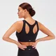 Damski laserowo cięty stanik sportowy z kolekcji MP Sculpt – czarny
