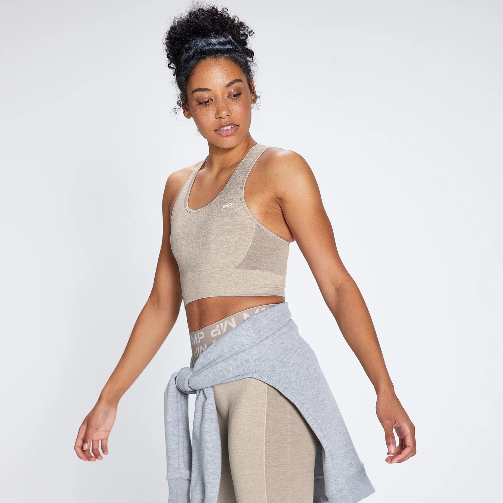 MP Women's Curve Sports Bra - Sesame - XXS Obraz 1