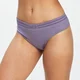 Damskie bezszwowe stringi z kolekcji Essentials MP – Smokey Purple
