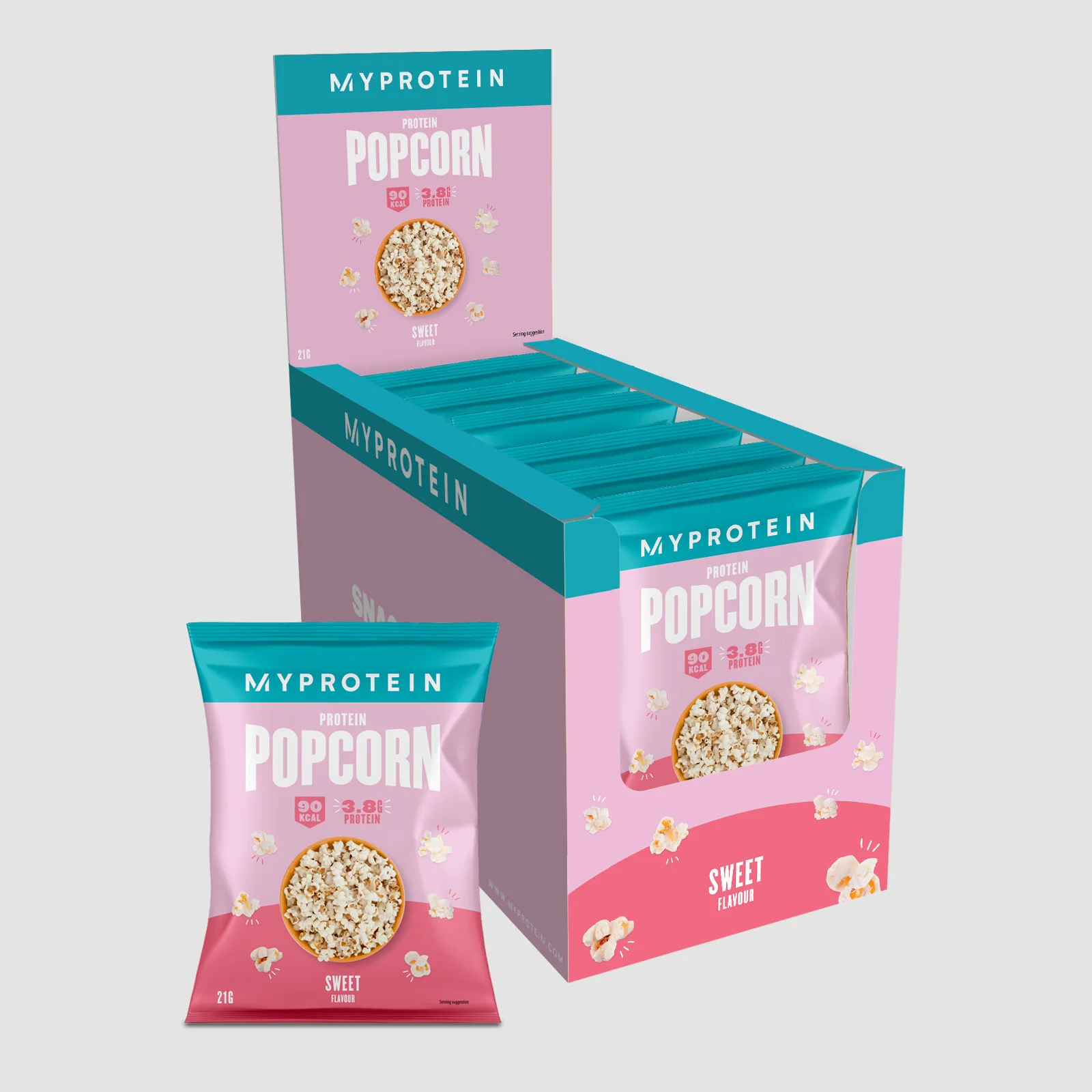 Protein Popcorn - 6 x 21g - Sweet Obraz 1