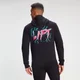Męska bluza z kapturem Retro MP z nadrukiem Lift – czarna