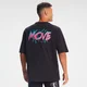 Oversizowy męski T-shirt Retro Move MP – czarny
