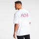 Oversizowy męski T-shirt Retro Move MP – biały