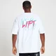 Oversizowy męski T-shirt Retro Lift MP – biały
