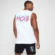 Męski podkoszulek bez rękawów z obniżonymi wycięciami Retro Move MP – biały