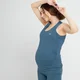 Ciążowa koszulka bez rękawów z kolekcji Power Maternity MP – Dust Blue