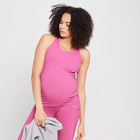 Ciążowa koszulka bez rękawów z kolekcji Power Maternity MP – Sangria
