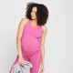 Ciążowa koszulka bez rękawów z kolekcji Power Maternity MP – Sangria