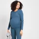 Ciążowa koszulka z długim rękawem z kolekcji Power Maternity MP – Dust Blue