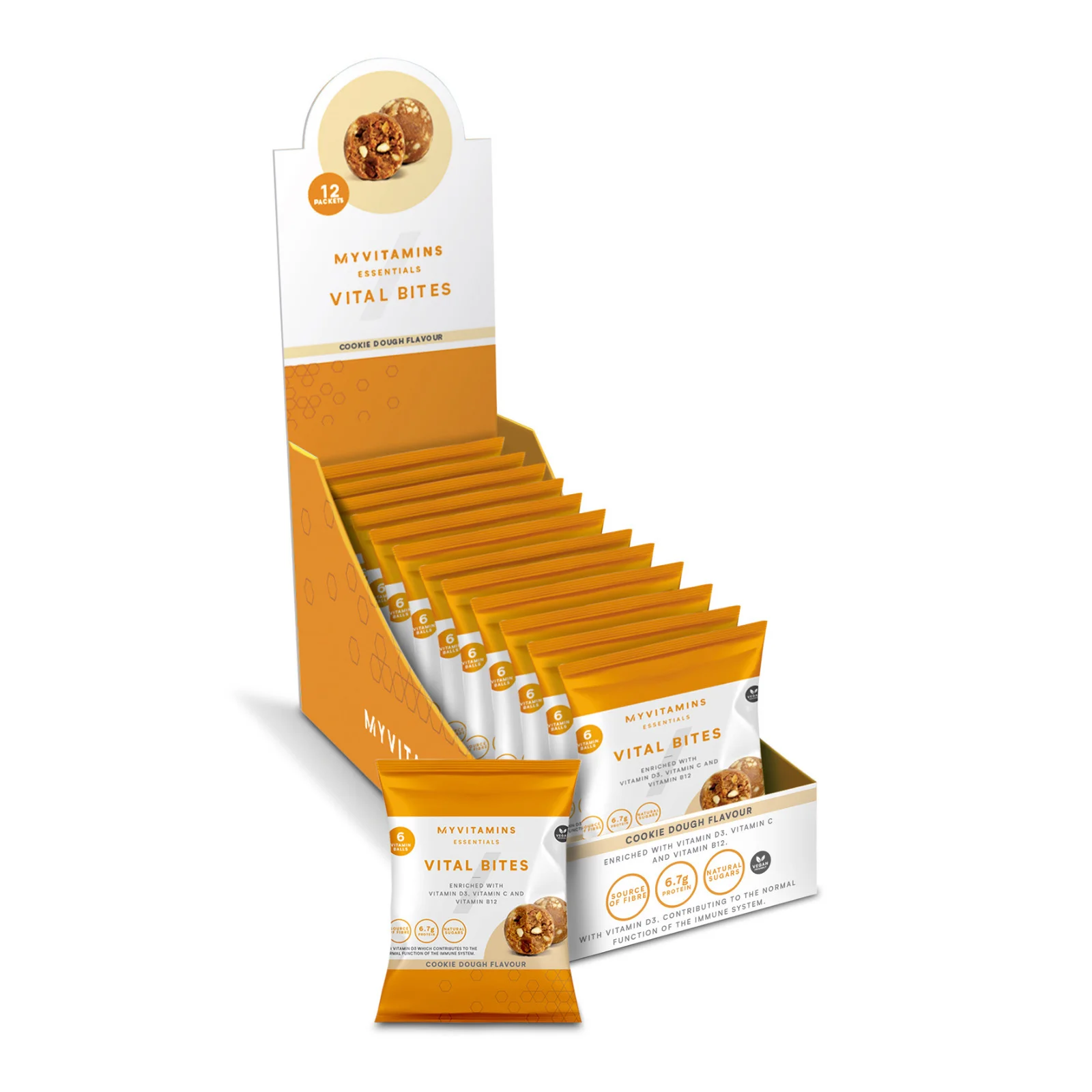 Vital Bites - 12 x 45g - Cookie Dough  Obraz 1