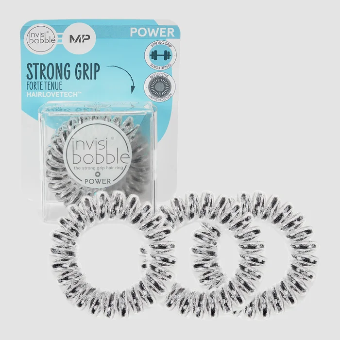 MP X Invisibobble® Power Reflective - Black - 3 SZTUKI W OPAKOWANIU