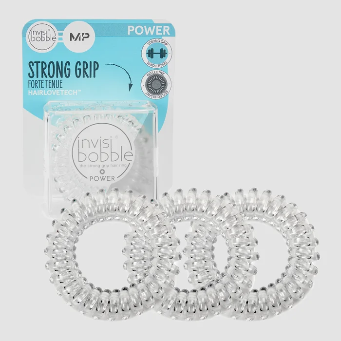 MP X Invisibobble® Power Reflective – wersja przezroczysta – 3 SZTUKI W OPAKOWANIU