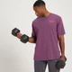 Męski T-shirt z krótkimi rękawami o kroju oversize z kolekcji MP Adapt Washed – ciemny fiolet