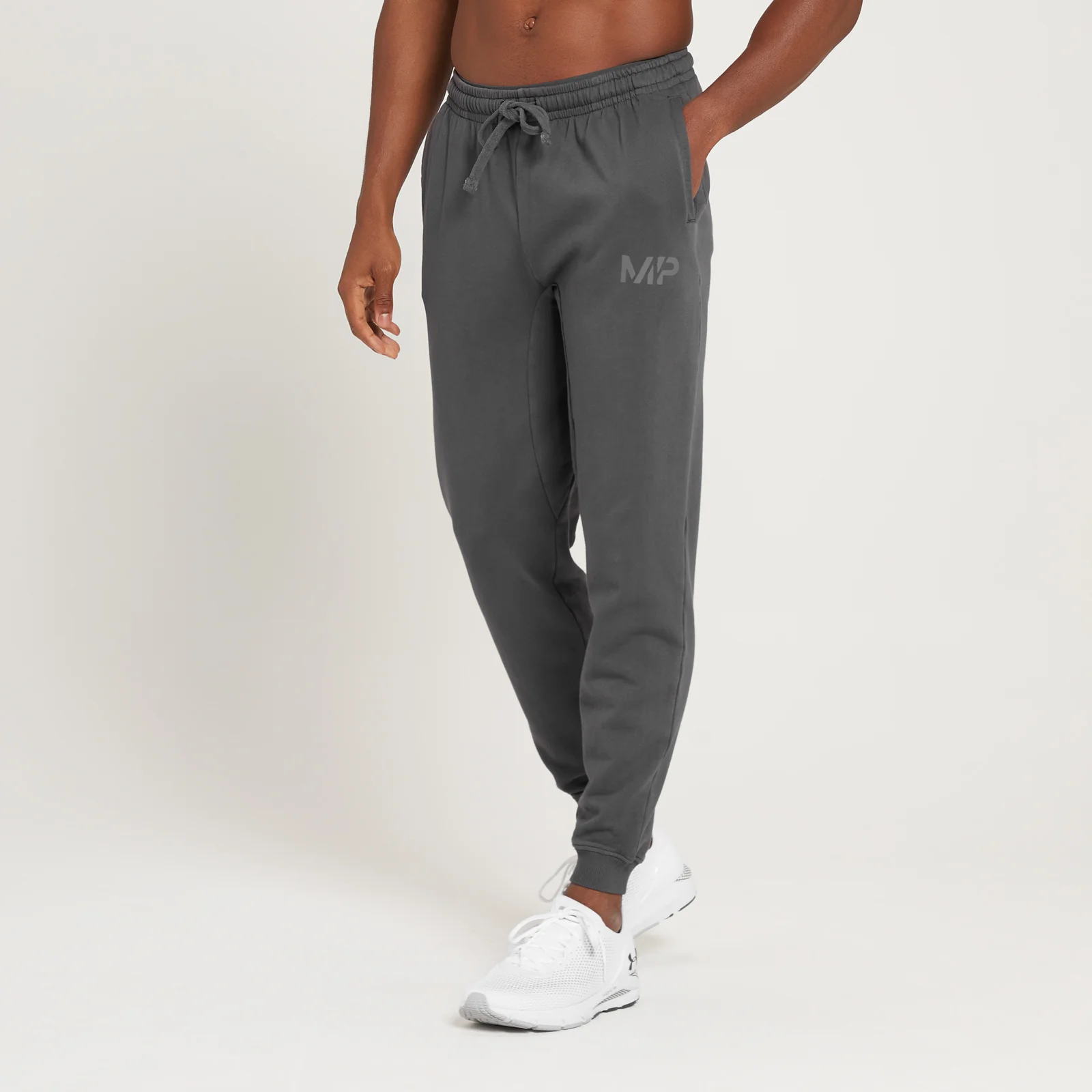 Męskie joggery z kolekcji MP Adapt Washed – ołowianoszare - XS Obraz 1