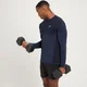 Męska koszulka bezszwowa z długim rękawem z kolekcji Essentials MP – Deep Blue Marl
