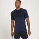 Męski T-shirt bezszwowy z krótkim rękawem z kolekcji Essentials – Deep Blue Marl