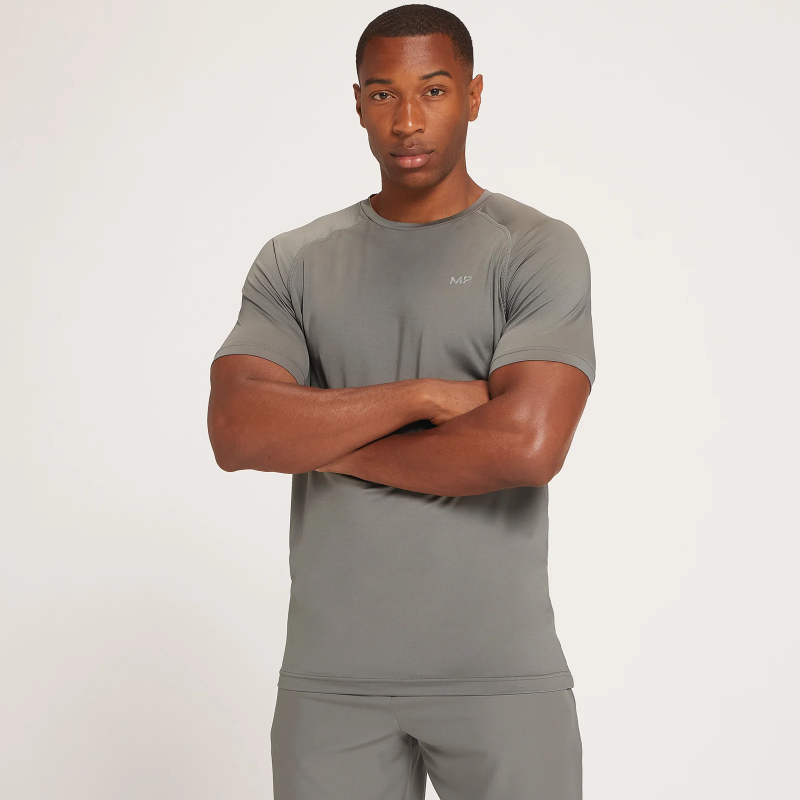 Męski T-shirt treningowy z krótkim rękawem i grafiką z kolekcji MP – Carbon - XXS Obraz 1
