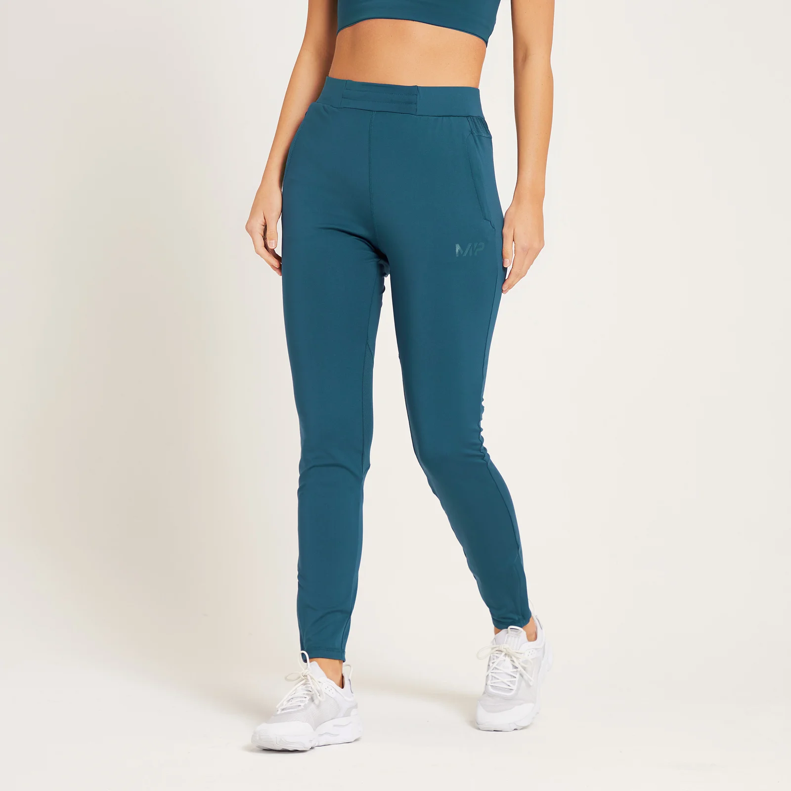 Damskie joggery treningowe z kolekcji Tempo MP – szaroniebieskie - XS Obraz 1