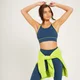 Damski dwustronny stanik sportowy z kolekcji Adapt MP – Dust Blue / Acid Lime