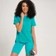 Damski T-shirt z kolekcji MP Power Ultra Split Back – Lagoon