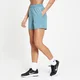 Damskie spodenki treningowe z kolekcji MP Run Life – Stone Blue / białe