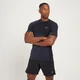 Męski T-shirt bezszwowy z krótkim rękawem z kolekcji Essentials – Black Marl