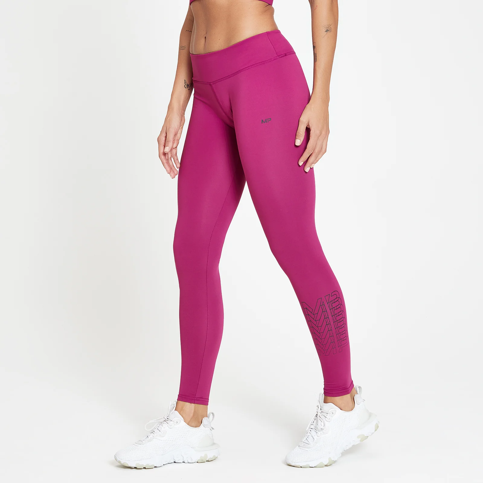 Damskie legginsy treningowe z kolekcji MP – Deep Pink - XXS Obraz 1