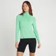 Damska koszulka treningowa z suwakiem ¼ z kolekcji Performance MP – Ice Green Marl with White Fleck
