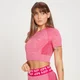 Damski krótki T-shirt z krótkimi rękawami z kolekcji Curve MP – magenta