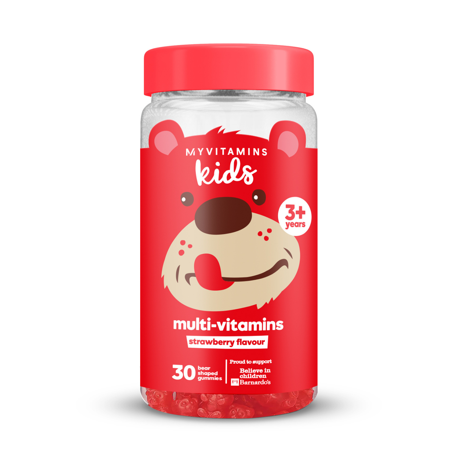 Kids Multivitamin Gummies - 30gummies - Truskawka Obraz 1