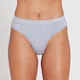 Damskie bawełniane stringi z kolekcji MP – Grey Marl