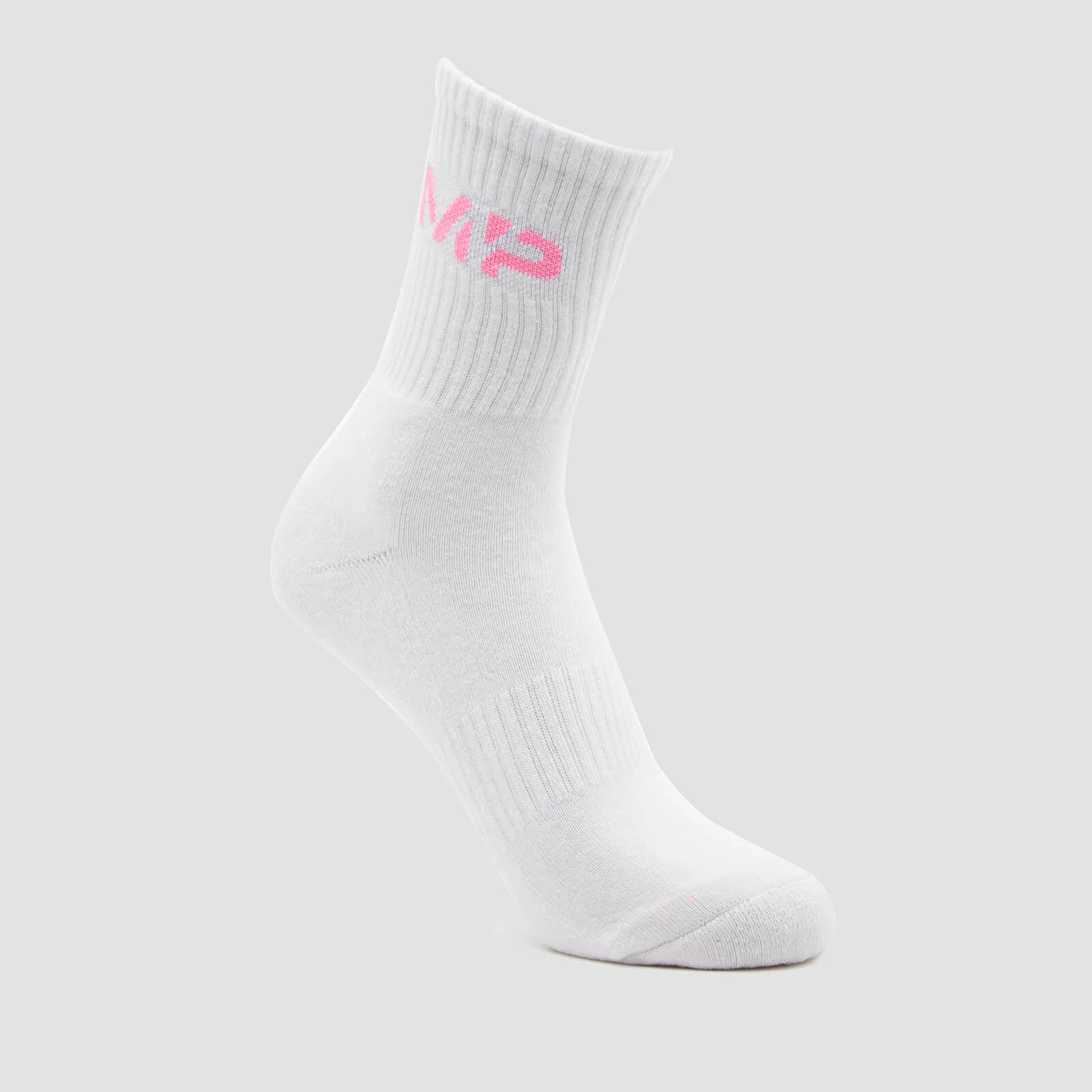 MP Essential Crew Socks Unisex - White/Candy Floss - UK 2-5 Obraz 1