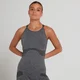 Damska bezszwowa koszulka bez rękawów z kolekcji MP Dynamic Training – Washed Black
