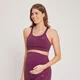 Stanik sportowy dla kobiet w ciąży lub karmiących z kolekcji MP Maternity – ciemny fiolet